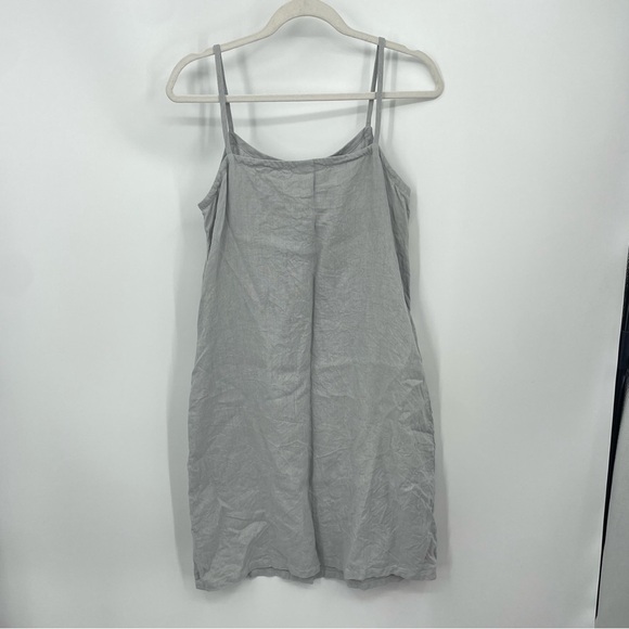 Linen Cloud gray 100% Linen dress from home to home Sz S made in Lithuania - Picture 2 of 6